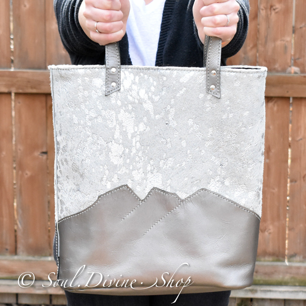 Leather Tote Bag - Three Sisters